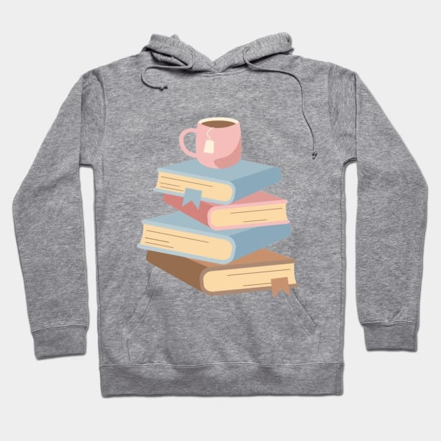 Books And Coffee Hoodie by Nahlaborne